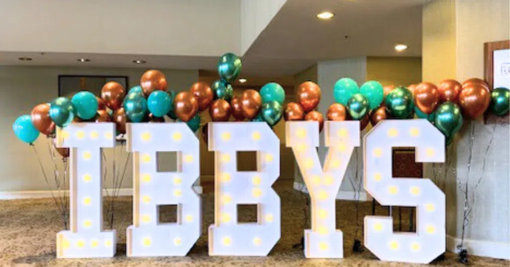 large letters spelling IBBYS for the IBPSA awards 2024