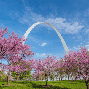 Earth Day in St. Louis, MO 2025 St. Louis Gateway Arch in Spring