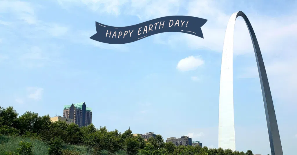 earth day in st. louis, MO gateway arch